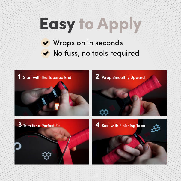 CRBN DryTec™ Overgrips (4 Pack) - Accessories - CRBN Pickleball