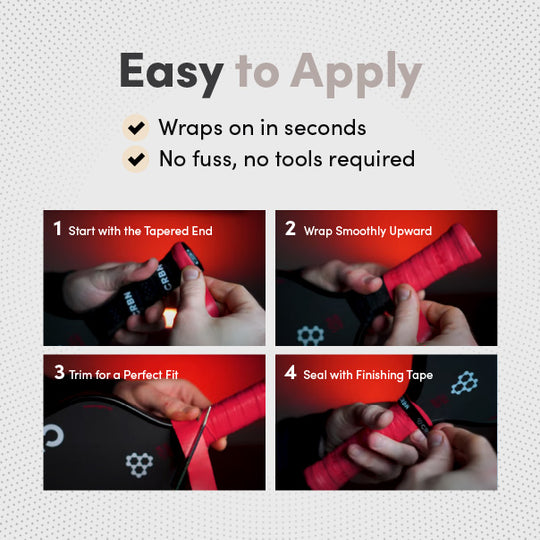 CRBN DryTec™ Overgrips (4 Pack) - Accessories - CRBN Pickleball