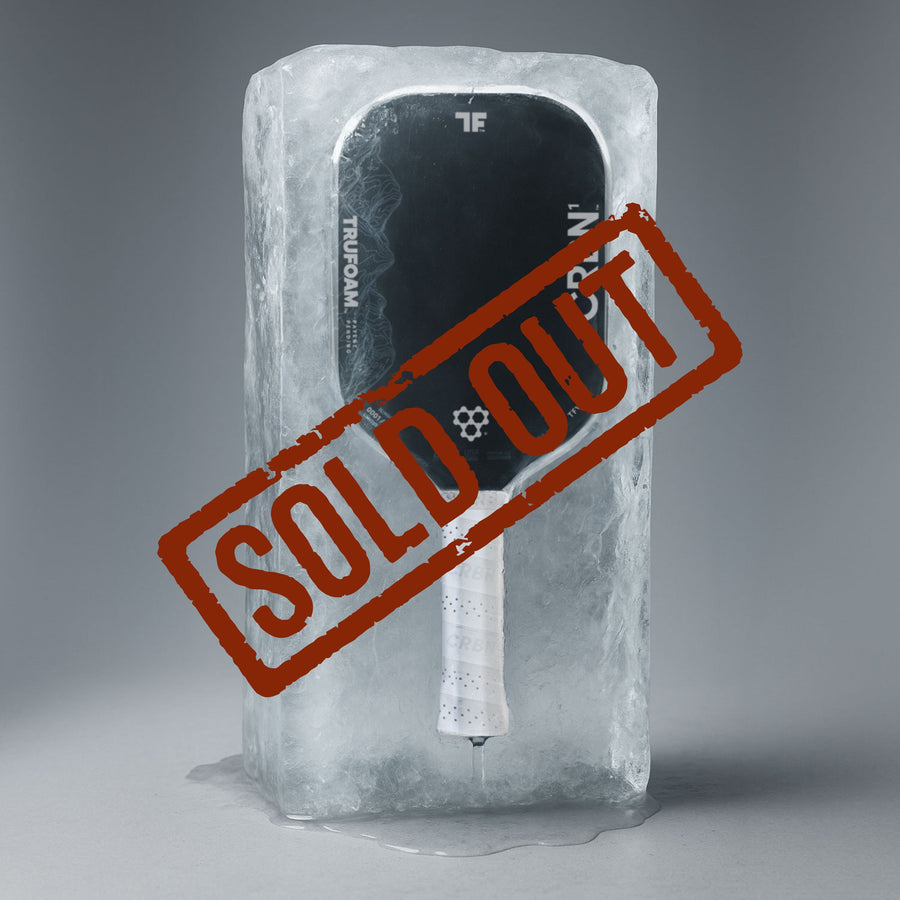 Limited Drop CRBN TruFoam Waves Summit encased in an ice block with a bold SOLD OUT stamp