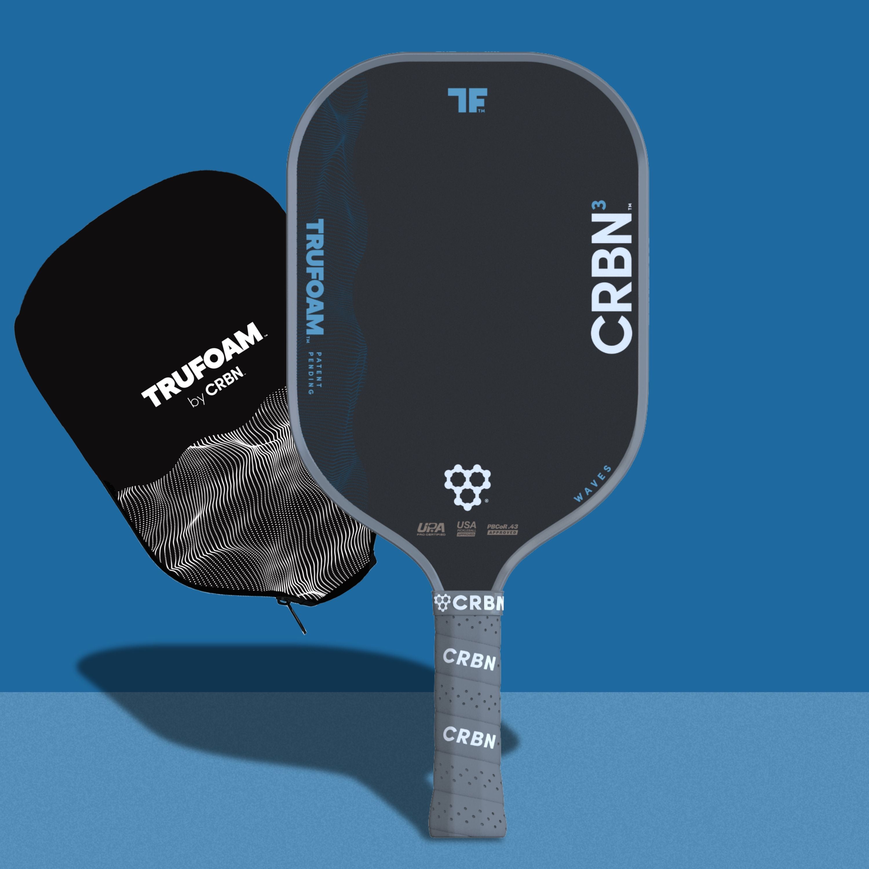 CRBN³ TruFoam Waves (Elongated) - Pickleball Paddles - CRBN Pickleball