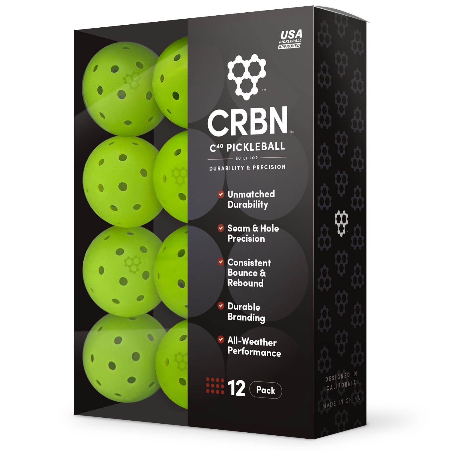 charbon シャルボンBITTER RUNNERS TEC Ver.1.5 CRBN C40 Pickleballs | CRBN Pickleball